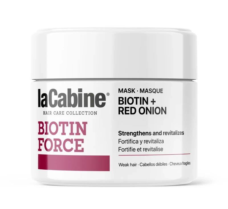 photo-LaCabine Biotin Force. Маска з біотином для зміцнення ослабленого волосся, 250 мл (термін до 05.2026)-0