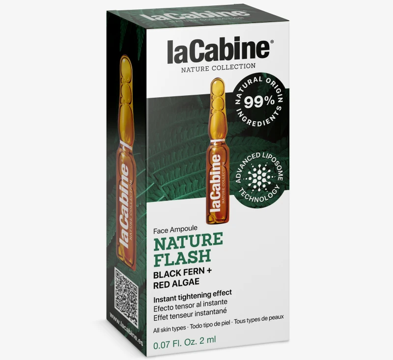 photo-LaCabine Nature Flash Ампула з ліфтинг-ефектом з чорною папороттю та червоними водоростями, 2 мл. Термiн до 07.2026р.-0