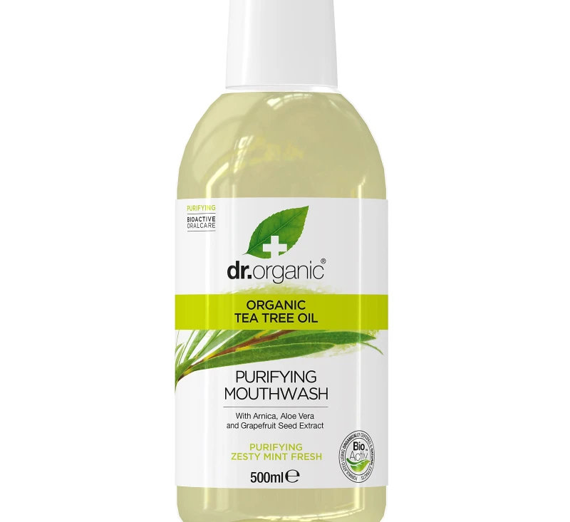 photo-Dr.Organic Ополіскувач для ротової порожнини з екстрактом чайного дерева, 500 мл.-0