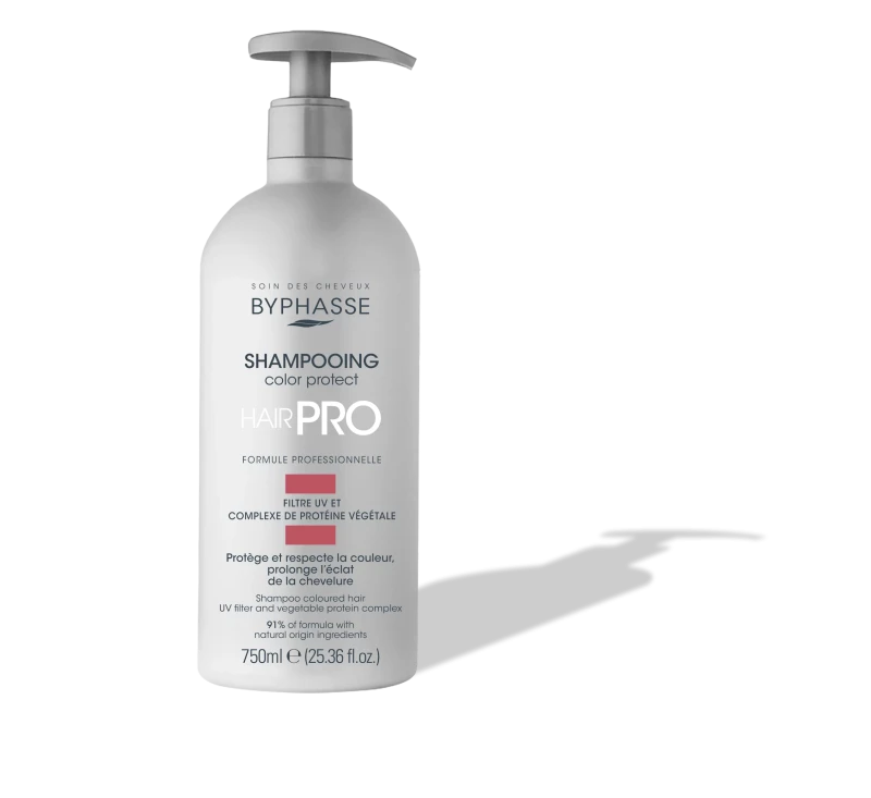 photo-Шампунь для волосся Захист кольору Hair Pro Byphasse, 750мл, (Уцінка: термін до 06.2026)-0