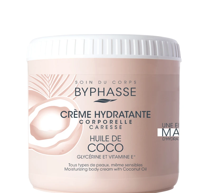 photo-Byphasse зволожувальний крем для тіла з кокосовою олією, 500мл-0